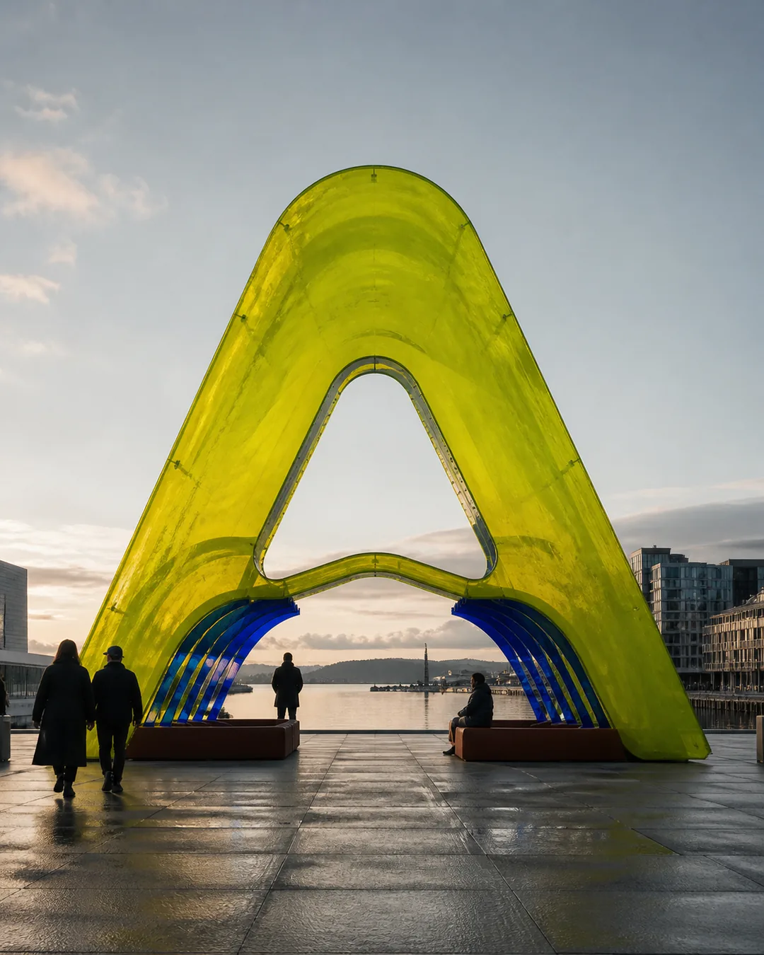 Merkevaren tar plass. Romlig konsept · generert arkitekturstudie