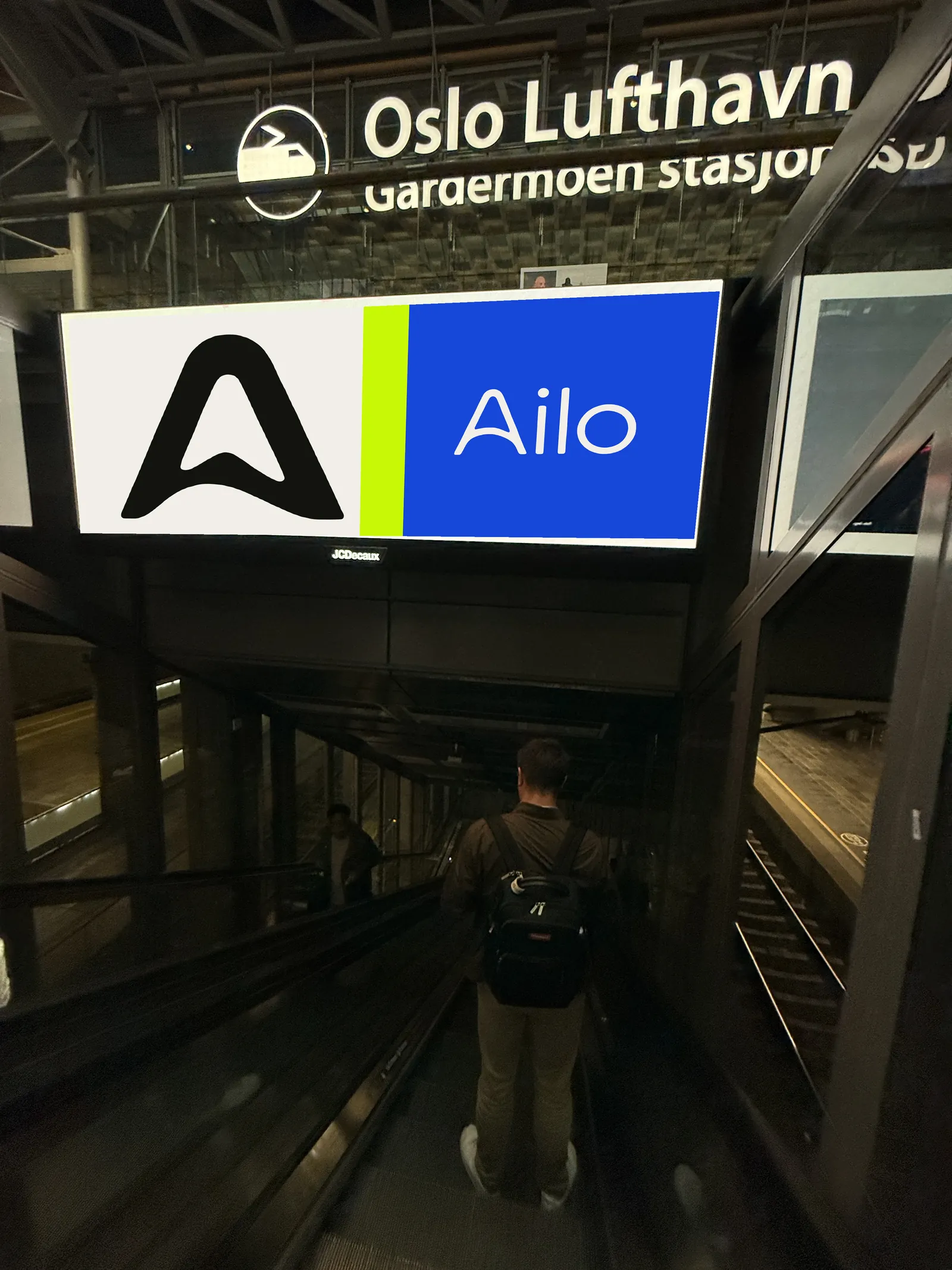 På vei et sted. Generert kampanjekonsept · ikke en kjøpt plassering