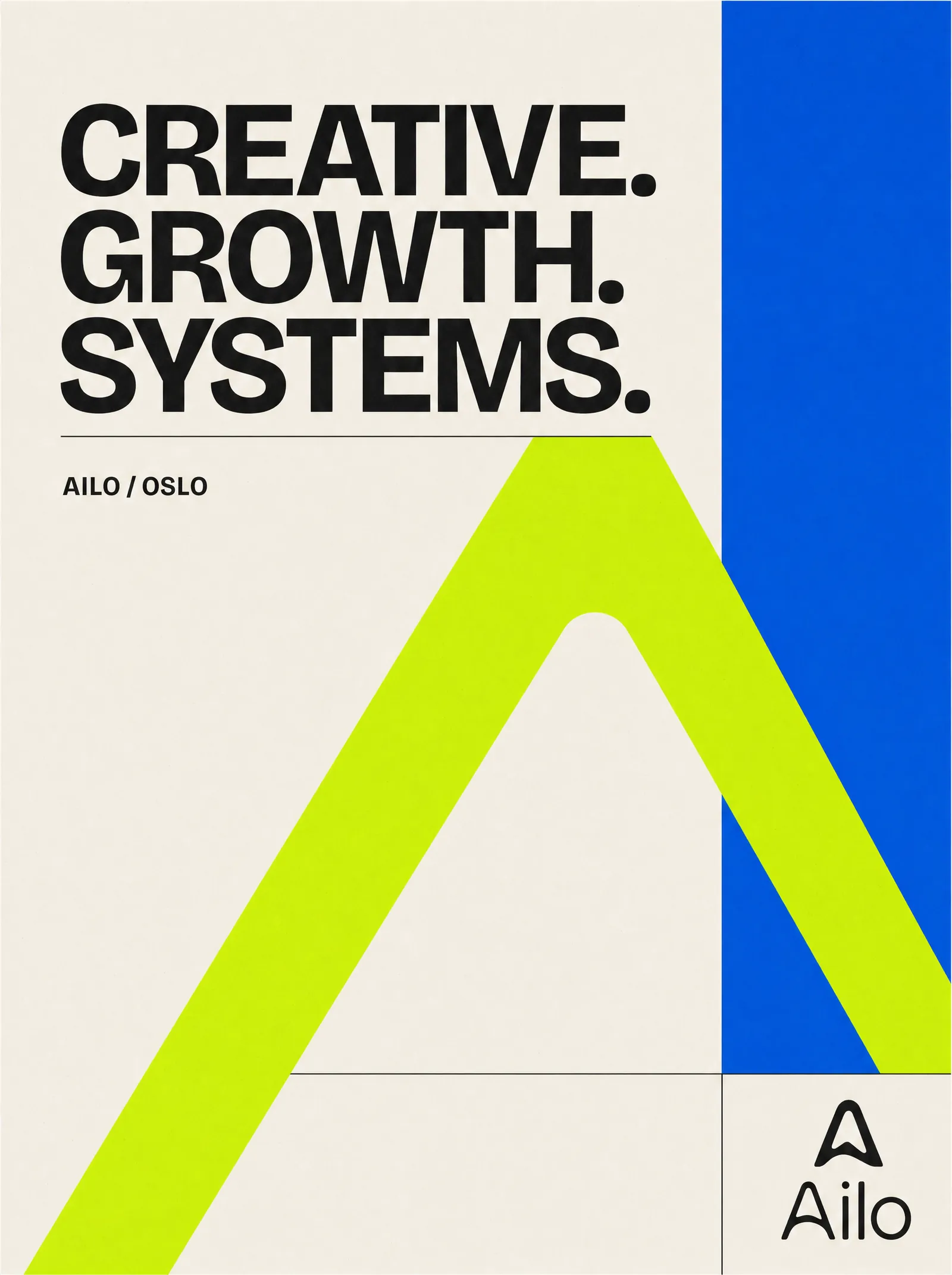 Creative growth systems. Eget plakatkonsept