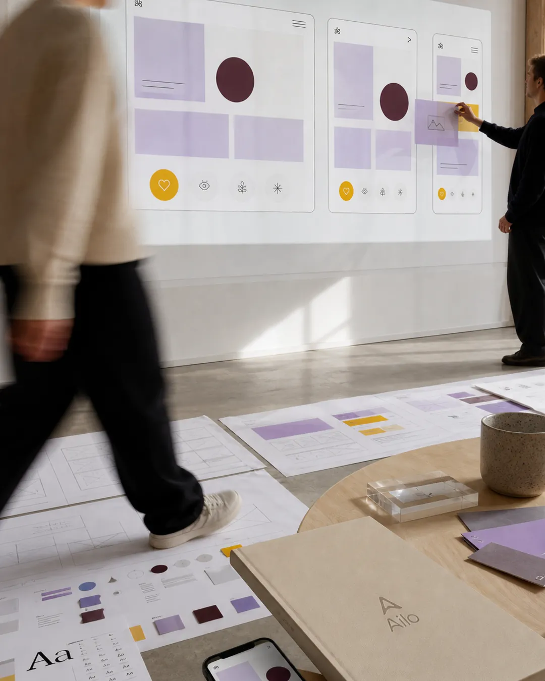 Prøv. Se. Juster. Prototyping · generert prosessillustrasjon